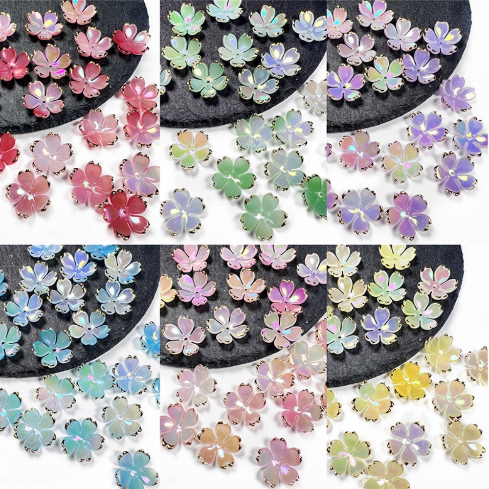 Resin Craft Projects - 50pcs/lot 19mm Acrylic Cherry Blossoms Flower