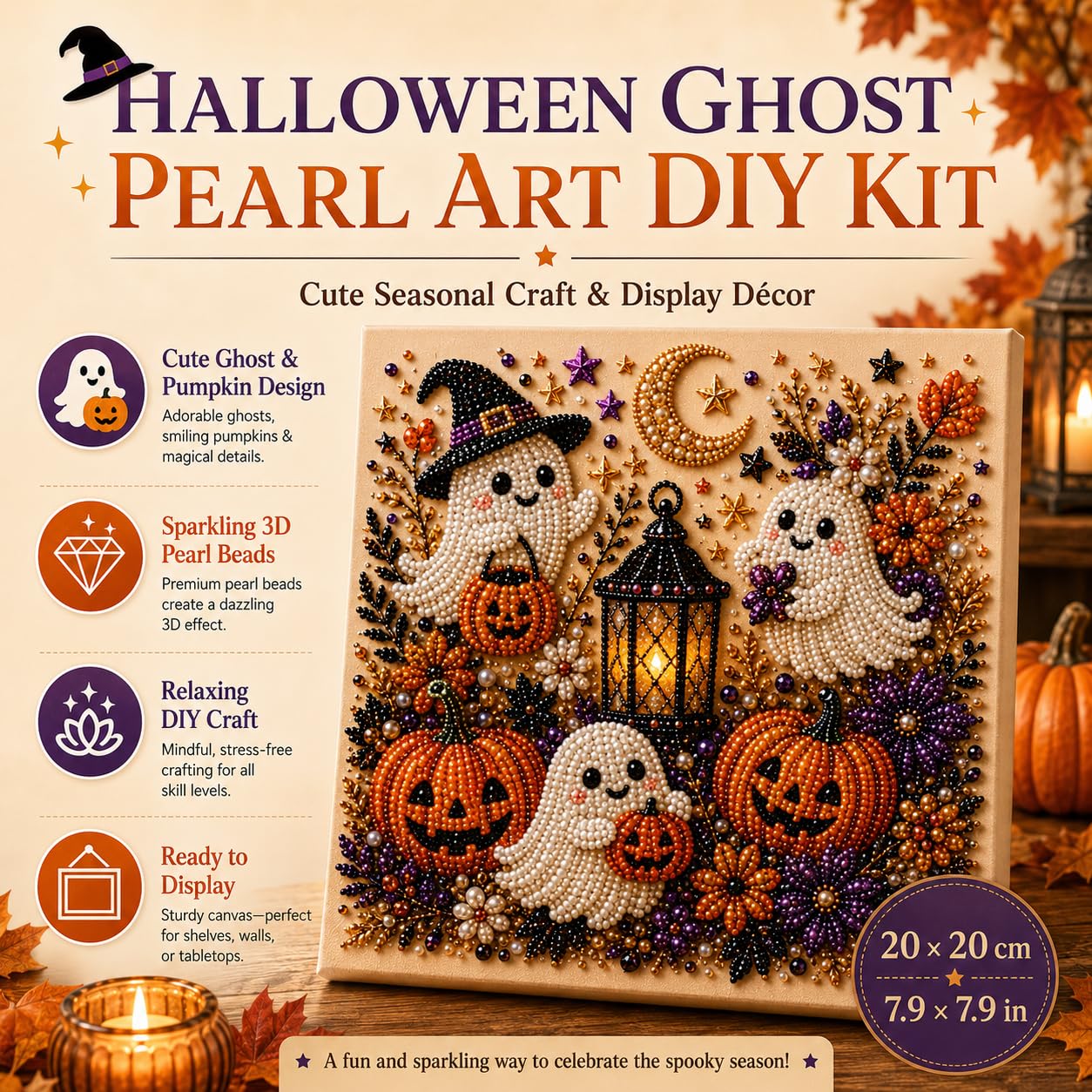 @Halloween Ghost Pearl Art Kit - огляд і ціна Resin Craft For Beginners