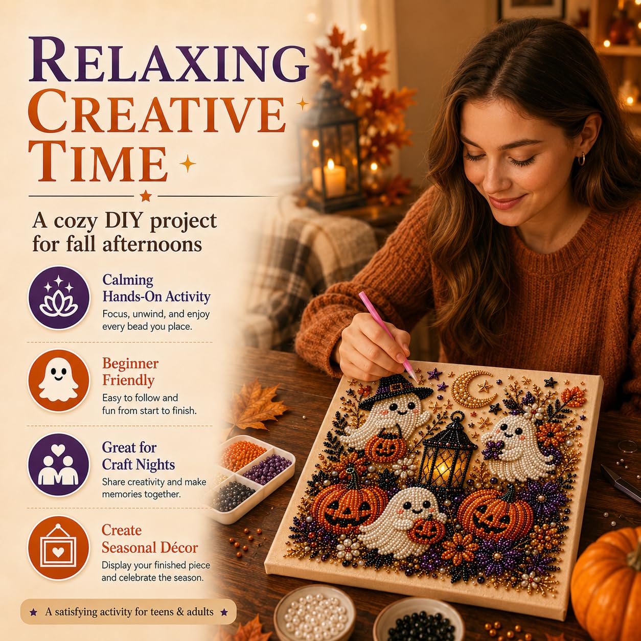 @Halloween Ghost Pearl Art Kit - огляд і ціна Resin Craft For Beginners