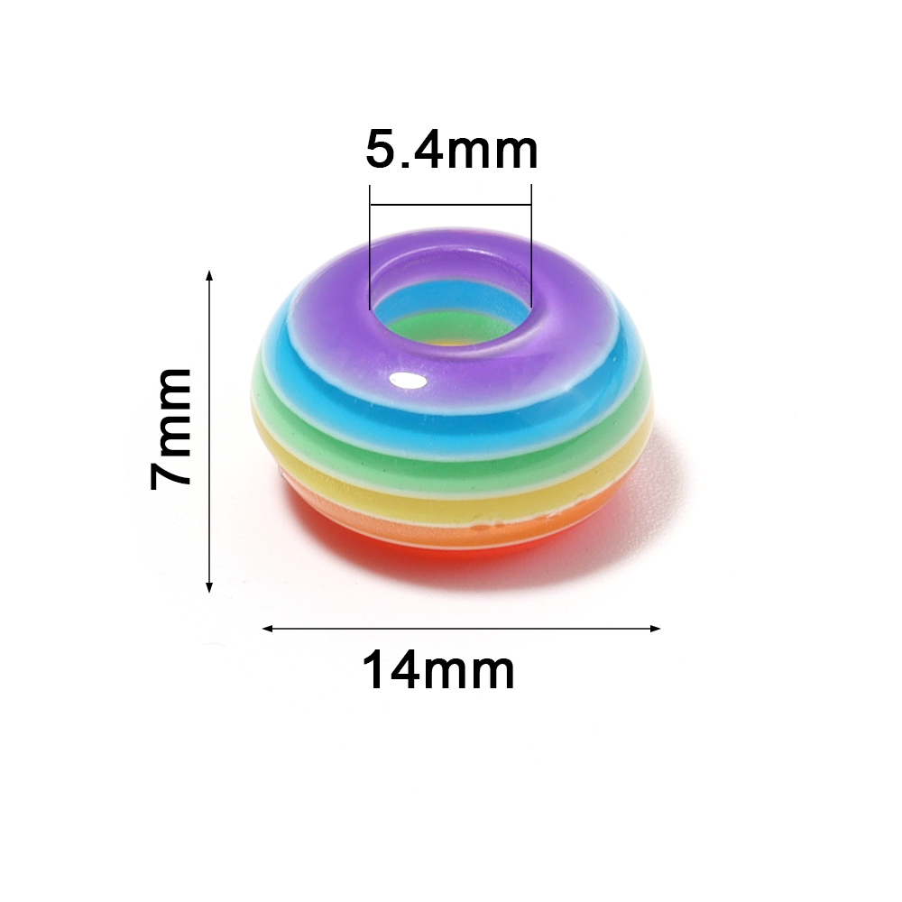 50pcs/lot Rainbow Stripe Resin - огляд і ціна Resin Craft Projects