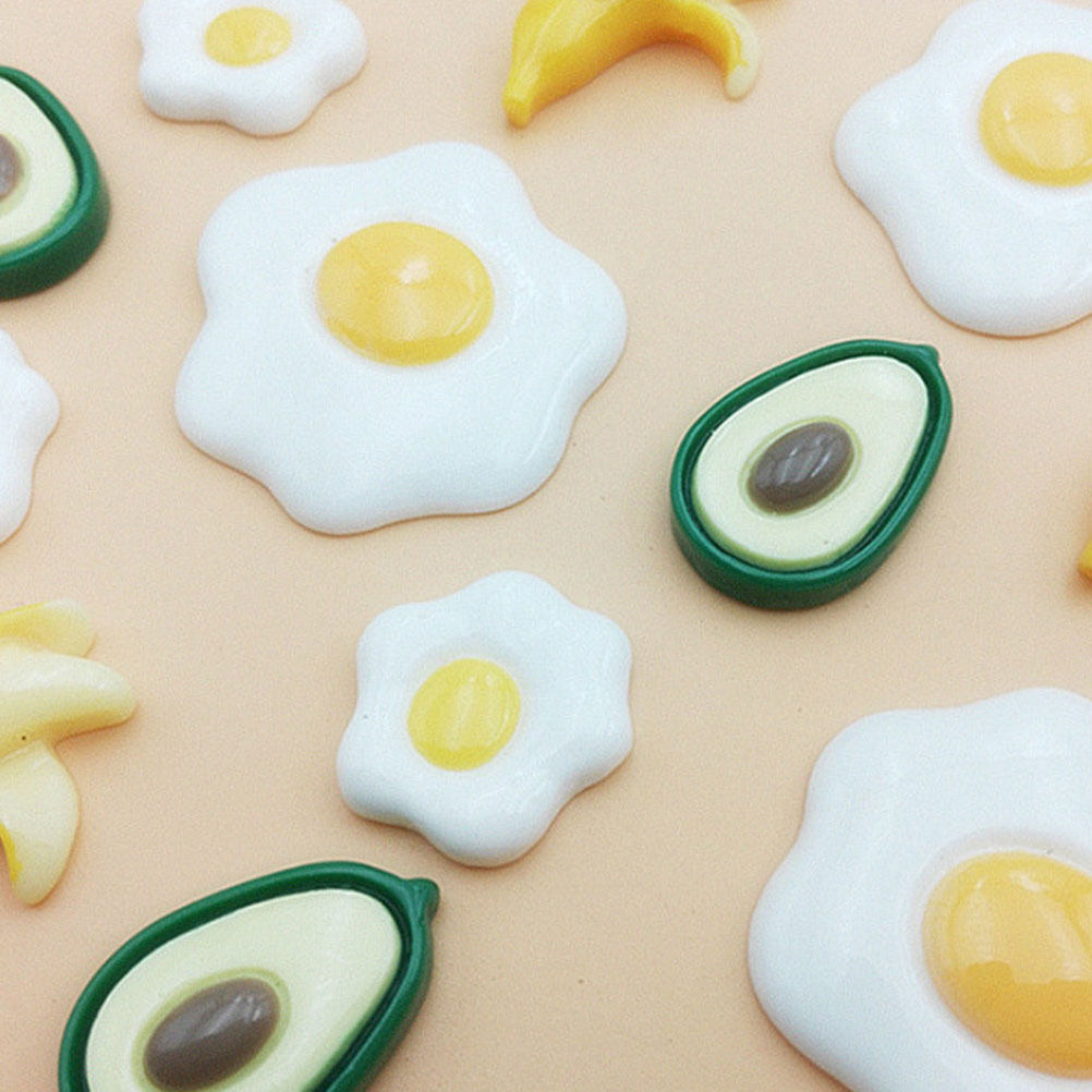 20Pcs Simulated Poached Egg Re - огляд і ціна Resin Craft Material