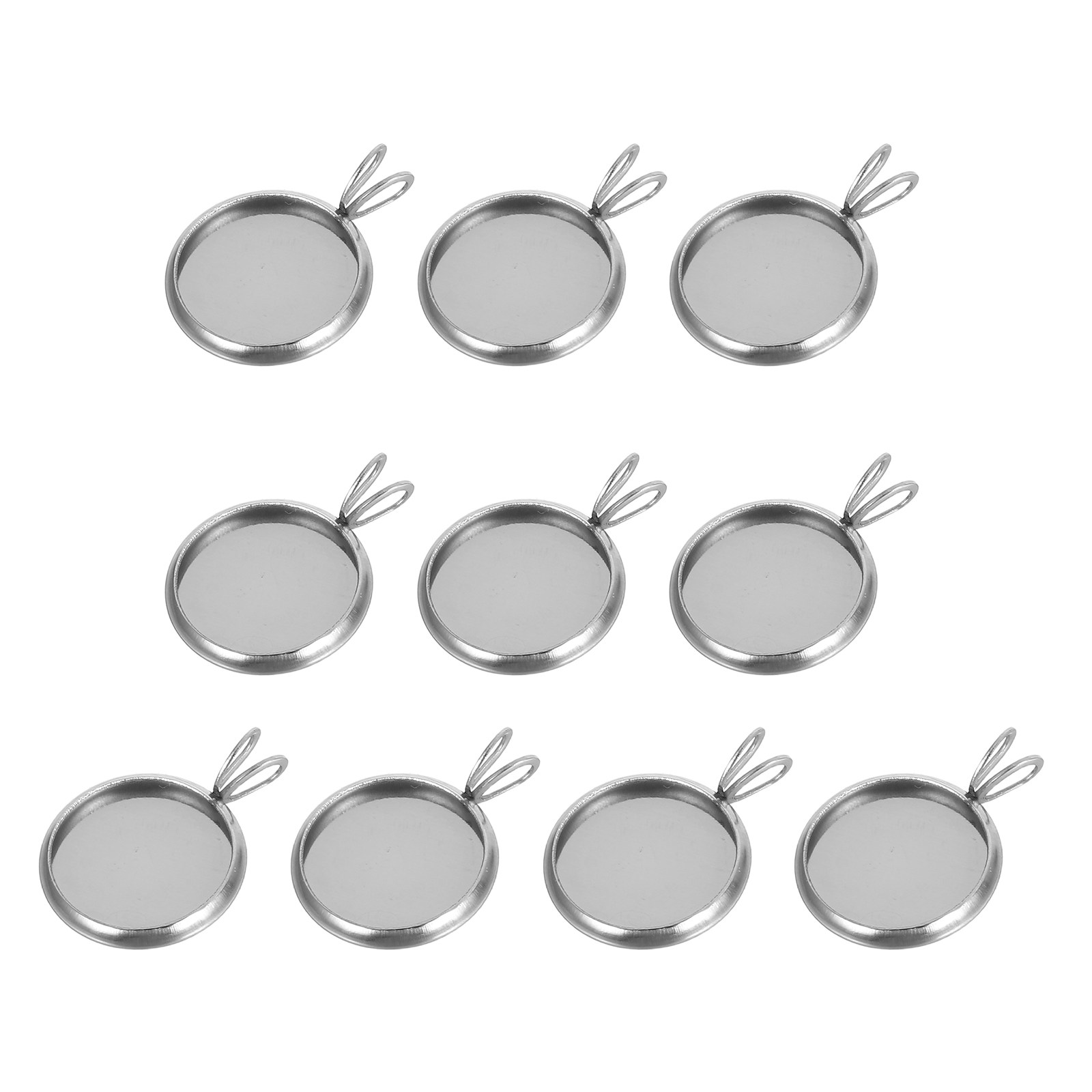 10Pcs 12Mm Round Pendant Trays - огляд і ціна Resin Jewelry Kit
