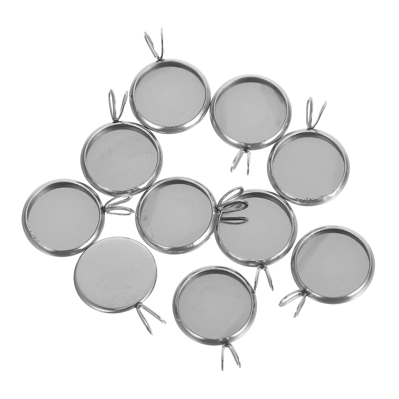 10Pcs 12Mm Round Pendant Trays - огляд і ціна Resin Jewelry Kit
