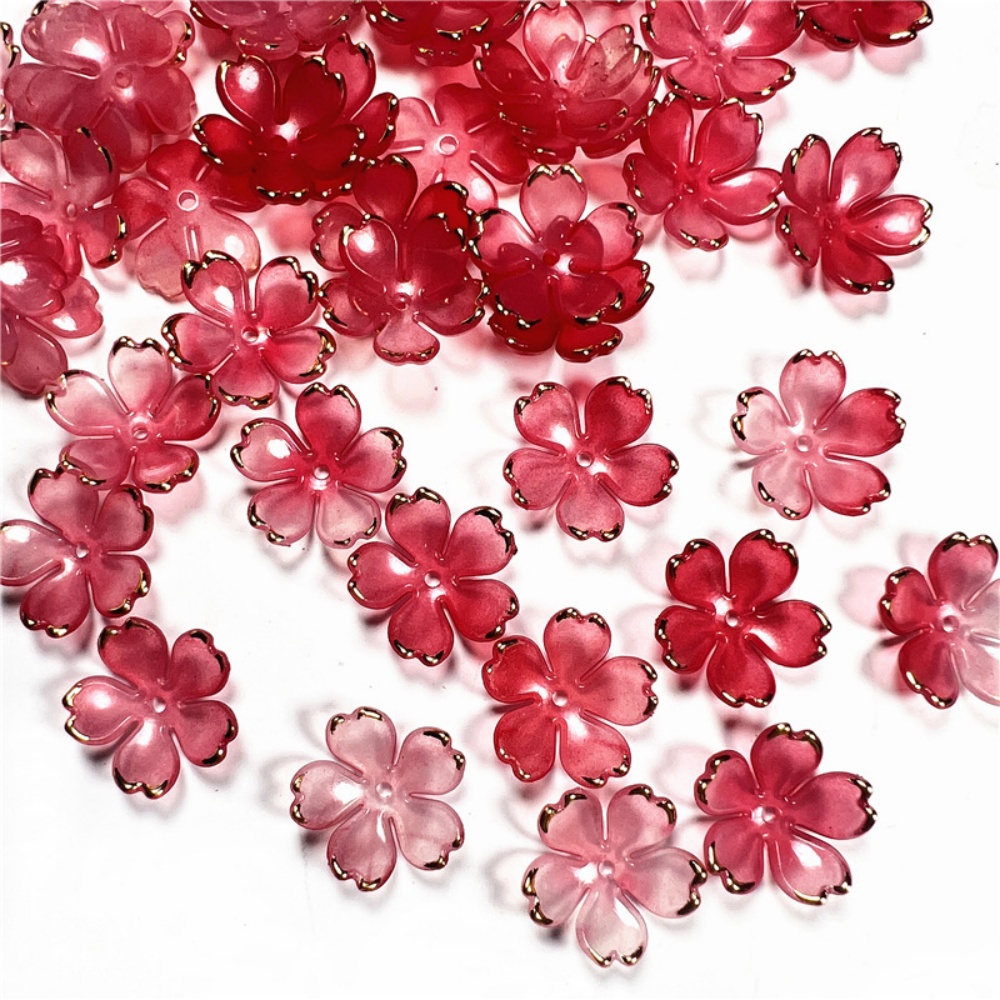 50pcs/lot 19mm Acrylic Cherry  - огляд і ціна Resin Craft Projects