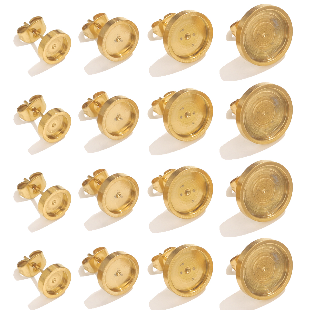 10pcs Stainless Steel Gold Ear - огляд і ціна Resin Jewelry Kit